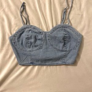 Forever 21 Jean crop top